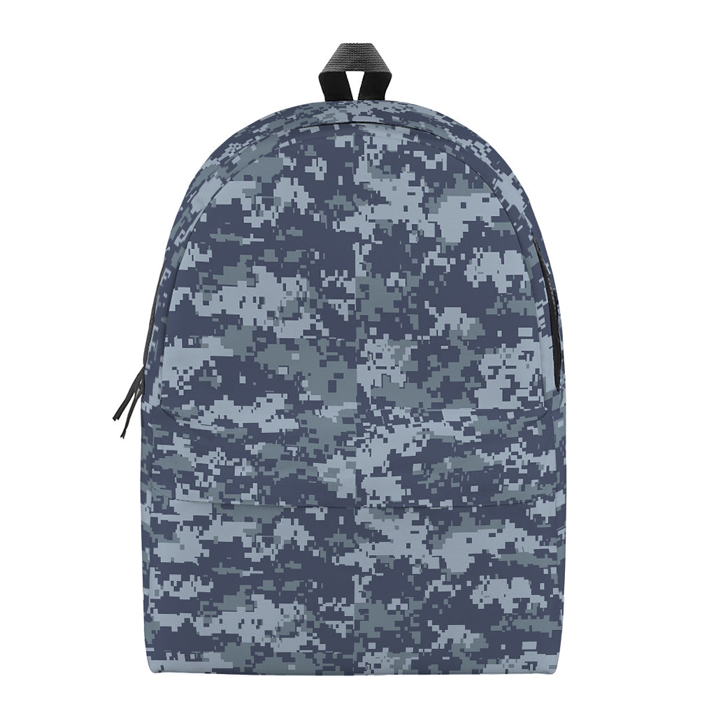 Navy Digital Camo Pattern Print Backpack