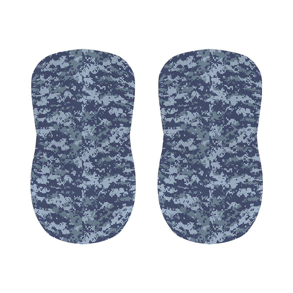 Navy Digital Camo Pattern Print Bar Stool Covers