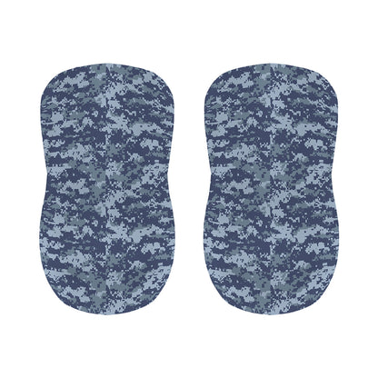 Navy Digital Camo Pattern Print Bar Stool Covers