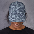 Navy Digital Camo Pattern Print Baseball Cap