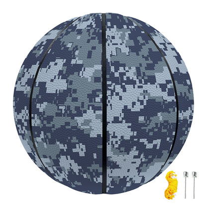 Navy Digital Camo Pattern Print Basketball
