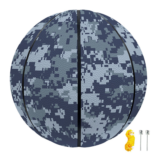 Navy Digital Camo Pattern Print Basketball