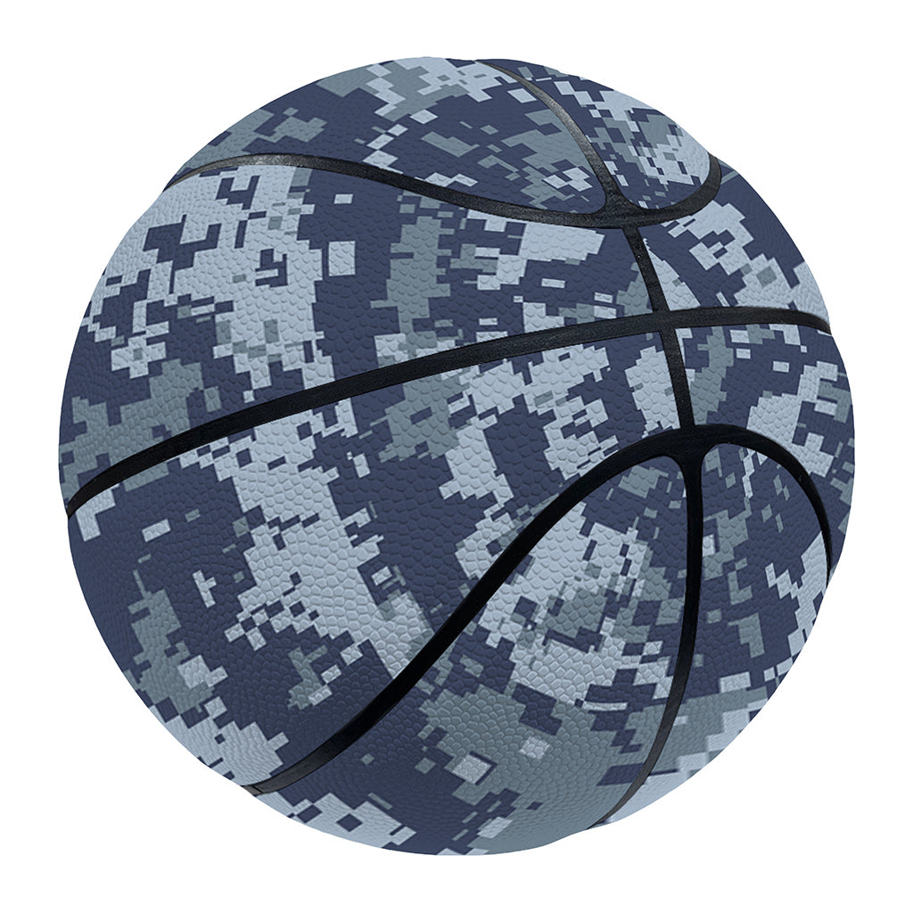Navy Digital Camo Pattern Print Basketball