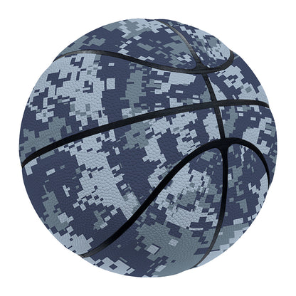 Navy Digital Camo Pattern Print Basketball
