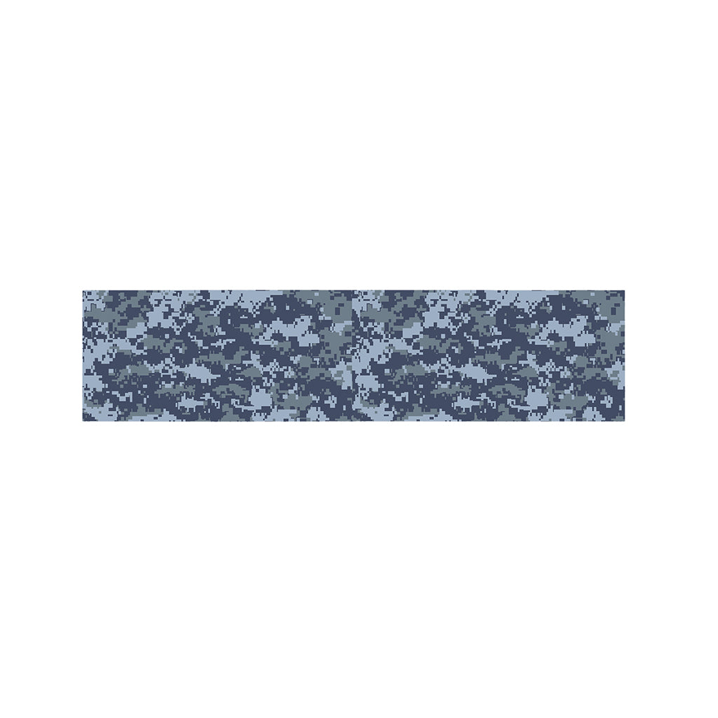 Navy Digital Camo Pattern Print Bed Runner
