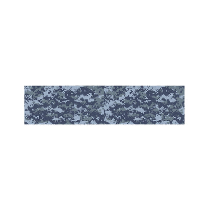 Navy Digital Camo Pattern Print Bed Runner
