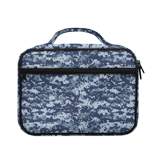 Navy Digital Camo Pattern Print Briefcase Bible Bag