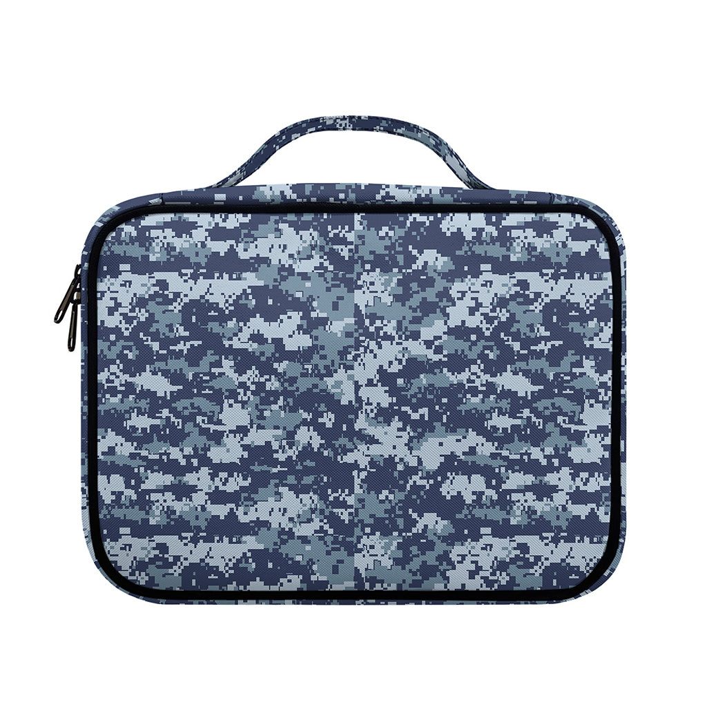 Navy Digital Camo Pattern Print Briefcase Bible Bag