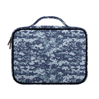 Navy Digital Camo Pattern Print Briefcase Bible Bag