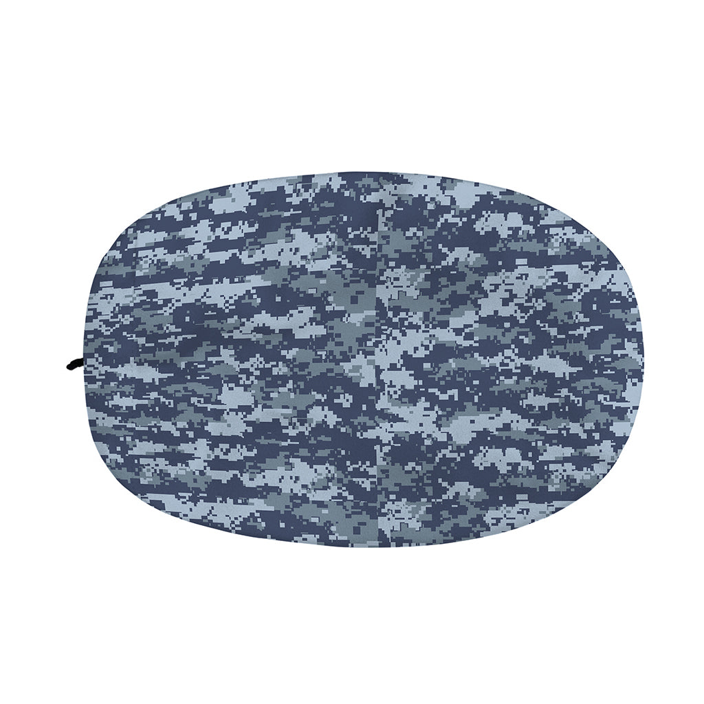 Navy Digital Camo Pattern Print Car Side Mirror Covers