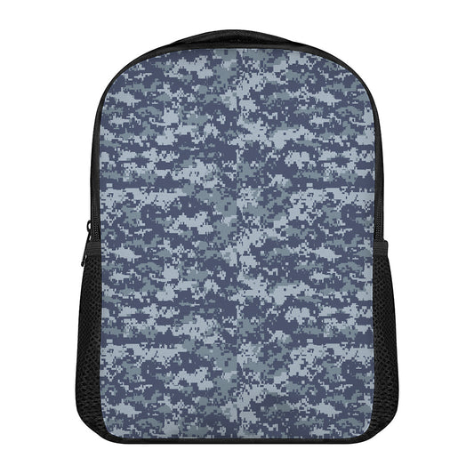 Navy Digital Camo Pattern Print Casual Backpack