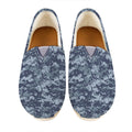 Navy Digital Camo Pattern Print Casual Shoes