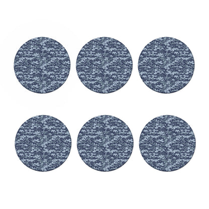 Navy Digital Camo Pattern Print Coaster Set