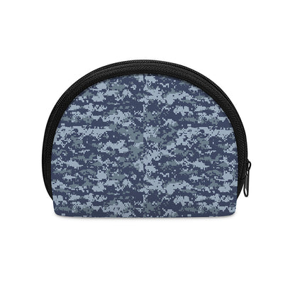 Navy Digital Camo Pattern Print Coin Purse