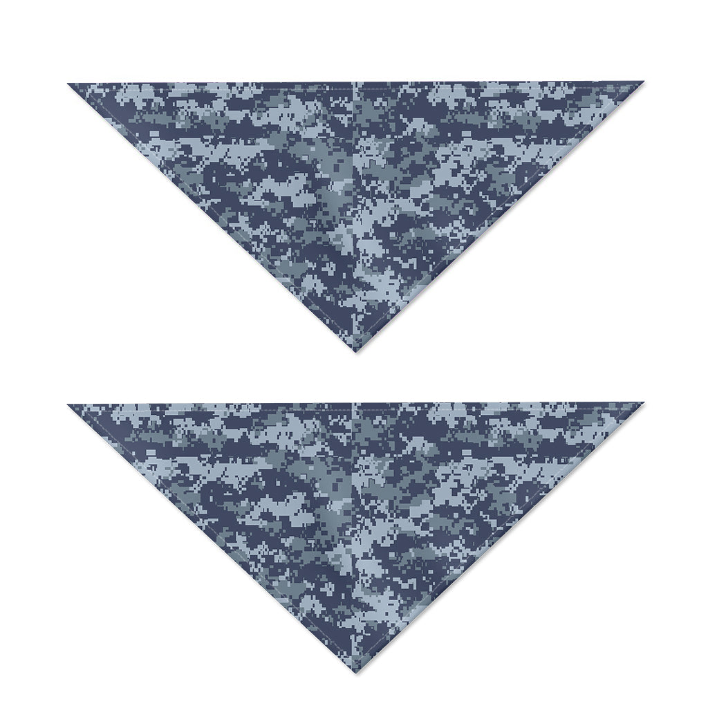 Navy Digital Camo Pattern Print Dog Bandana