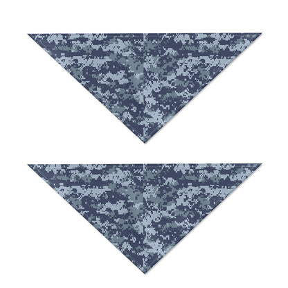 Navy Digital Camo Pattern Print Dog Bandana