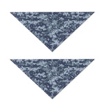 Navy Digital Camo Pattern Print Dog Bandana