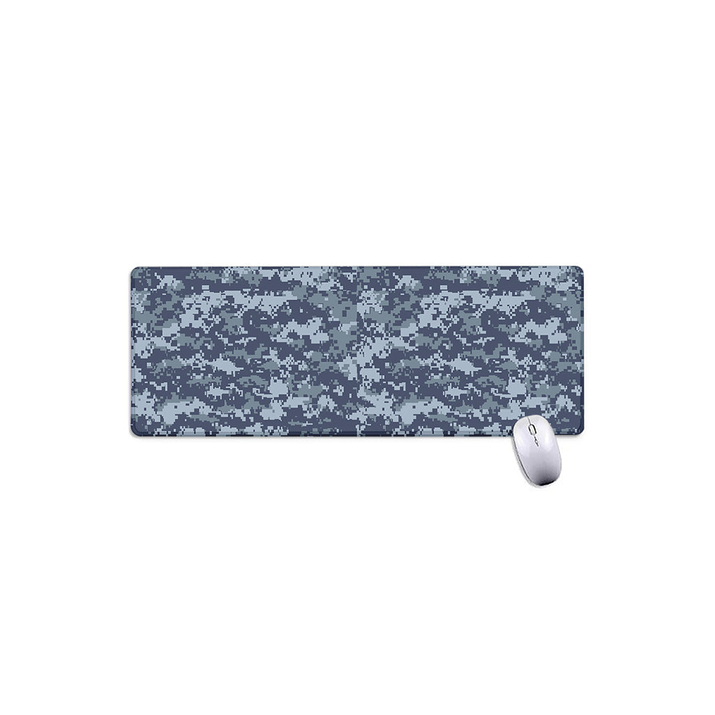 Navy Digital Camo Pattern Print Extended Mouse Pad