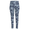 Navy Digital Camo Pattern Print High-Waisted Pocket Leggings