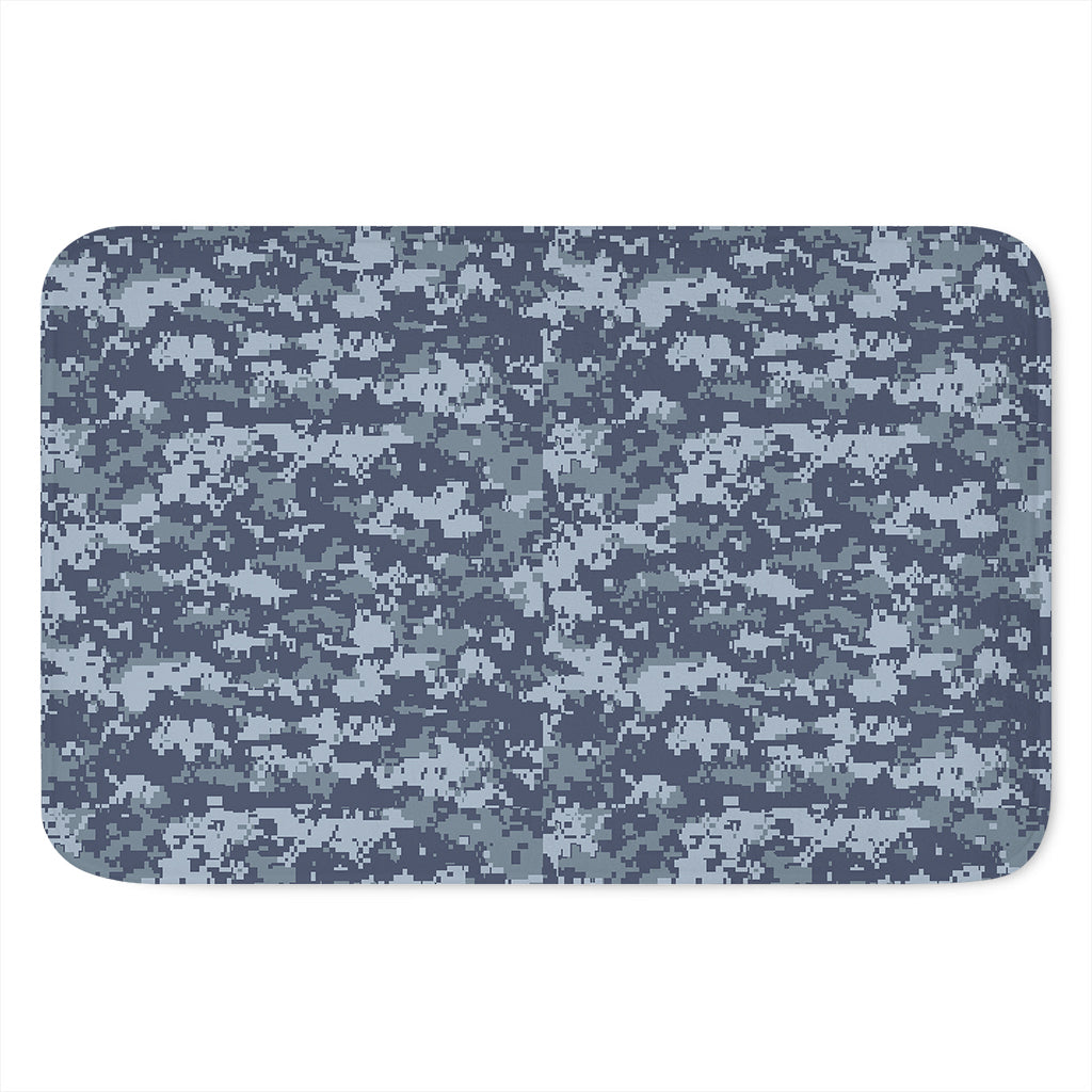 Navy Digital Camo Pattern Print Indoor Door Mat