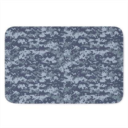 Navy Digital Camo Pattern Print Indoor Door Mat