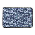 Navy Digital Camo Pattern Print Kitchen Mat