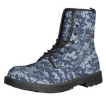 Navy Digital Camo Pattern Print Backpack