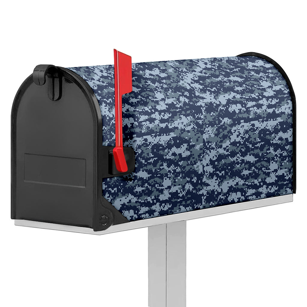 Navy Digital Camo Pattern Print Mailbox Cover