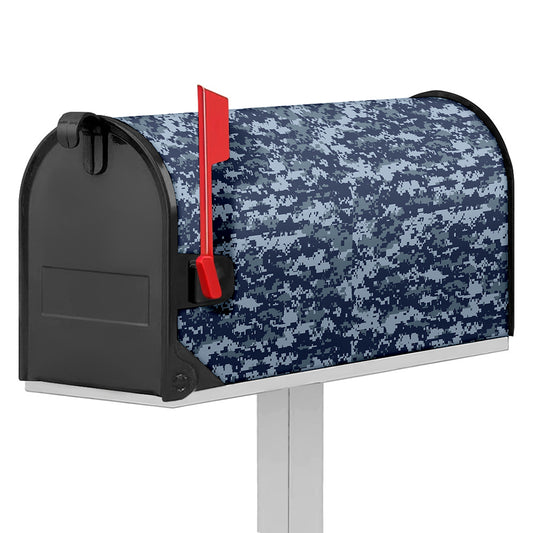 Navy Digital Camo Pattern Print Mailbox Cover