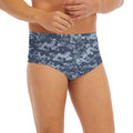 Navy Digital Camo Pattern Print Men's Briefs