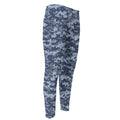 Navy Digital Camo Pattern Print Men's Compression Pants