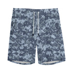 Navy Digital Camo Pattern Print Men's Sports Shorts
