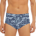 Navy Digital Camo Pattern Print Men's Triangle Swim Briefs