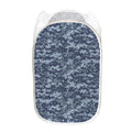 Navy Digital Camo Pattern Print Mesh Laundry Hamper