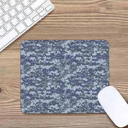Navy Digital Camo Pattern Print Mouse Pad
