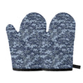 Navy Digital Camo Pattern Print Oven Mitts