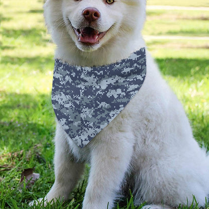 Navy Digital Camo Pattern Print Over The Collar Dog Bandana