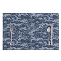 Navy Digital Camo Pattern Print Placemat