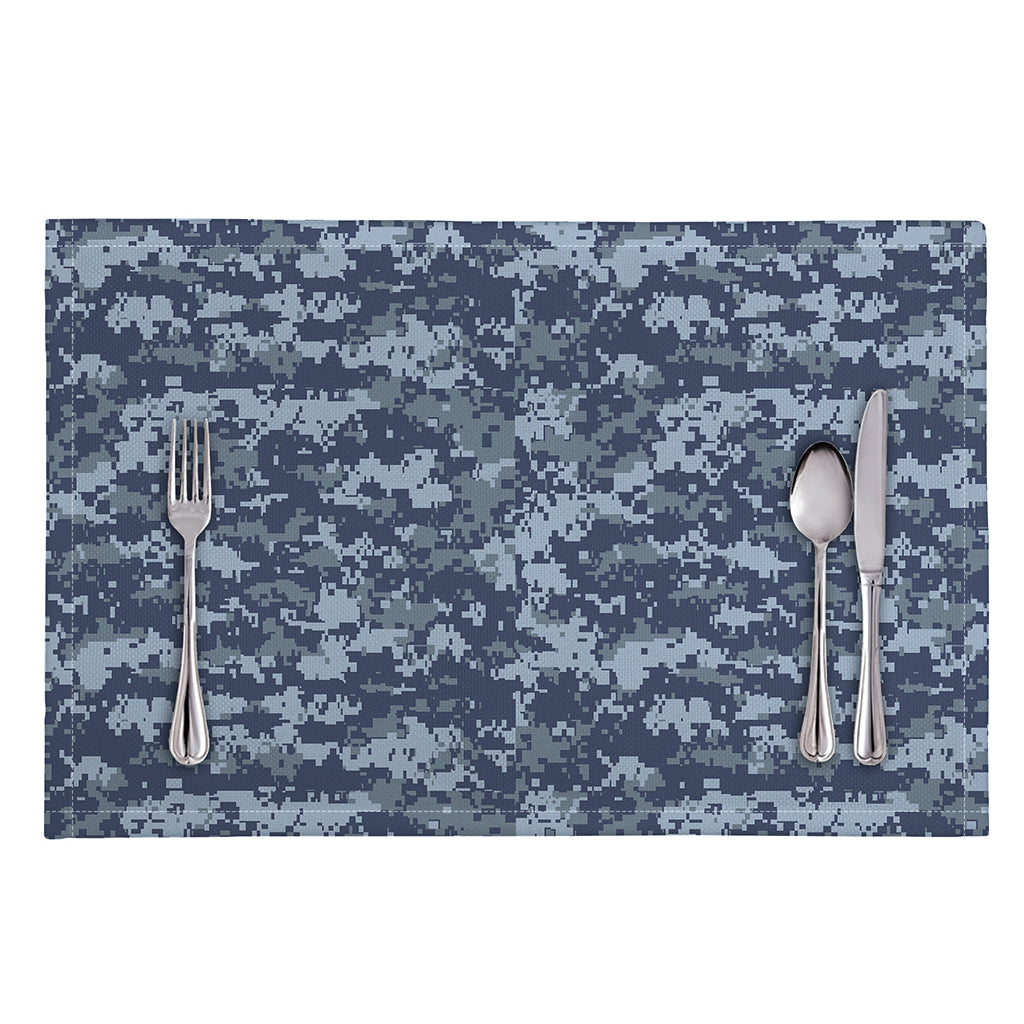 Navy Digital Camo Pattern Print Placemat