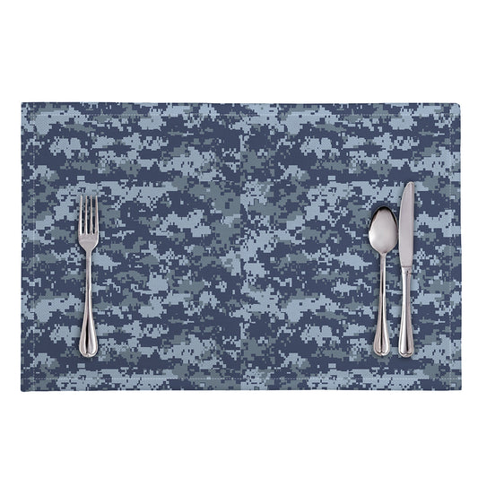 Navy Digital Camo Pattern Print Placemat