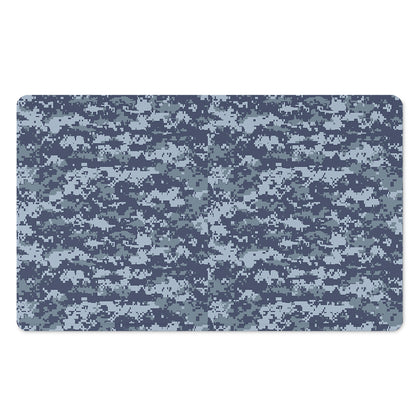 Navy Digital Camo Pattern Print Polyester Doormat