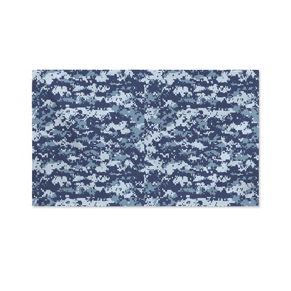 Navy Digital Camo Pattern Print Polyester Flag