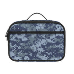 Navy Digital Camo Pattern Print Portable Lunch Bag