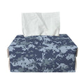 Navy Digital Camo Pattern Print Rectangle Tissue Box Cover