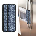Navy Digital Camo Pattern Print Refrigerator Handle Covers