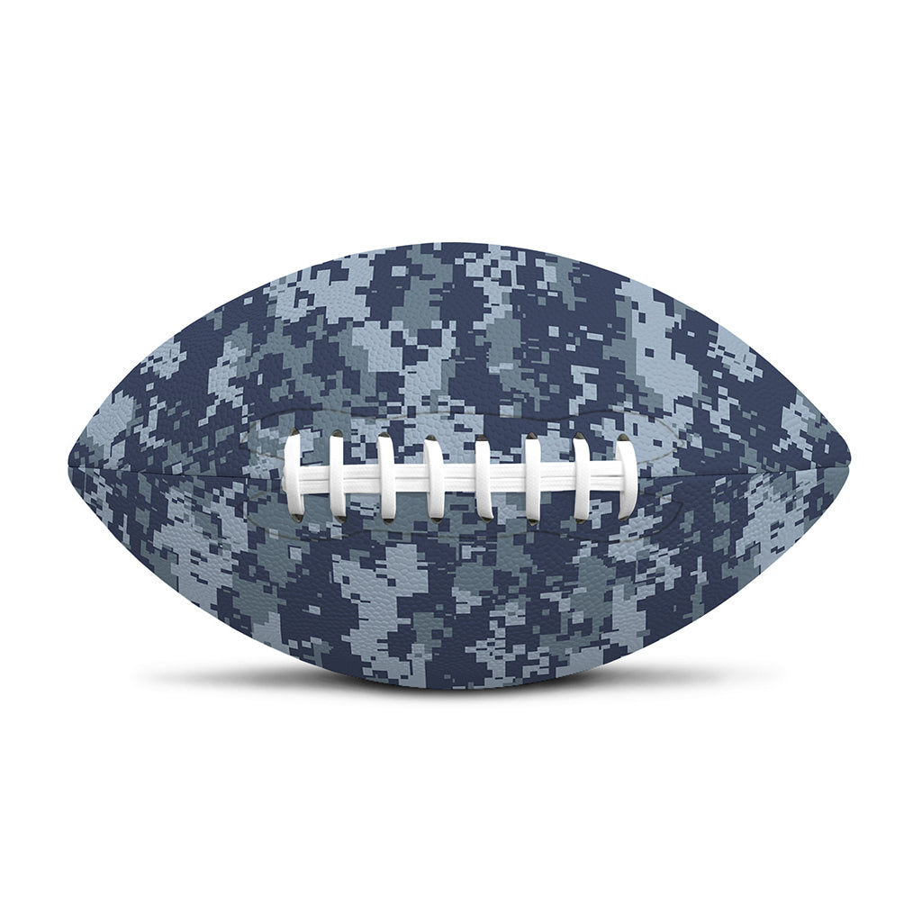 Navy Digital Camo Pattern Print Rugby Ball