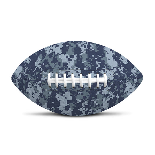Navy Digital Camo Pattern Print Rugby Ball