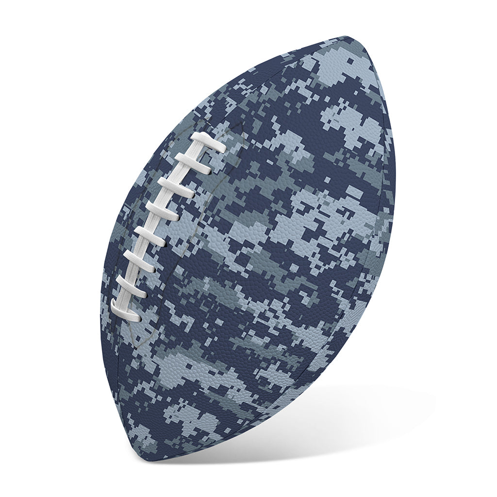 Navy Digital Camo Pattern Print Rugby Ball