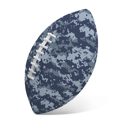 Navy Digital Camo Pattern Print Rugby Ball