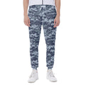 Navy Digital Camo Pattern Print Joggers